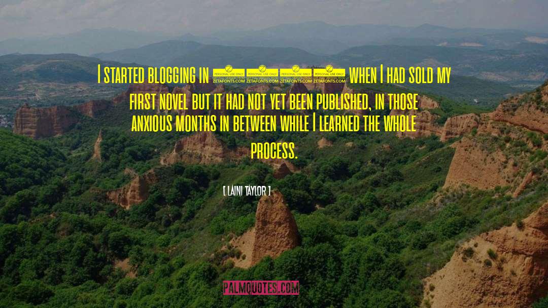 Blogging quotes by Laini Taylor