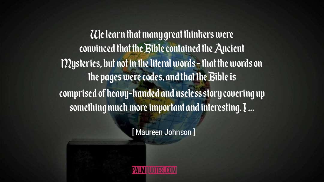 Blogs quotes by Maureen Johnson