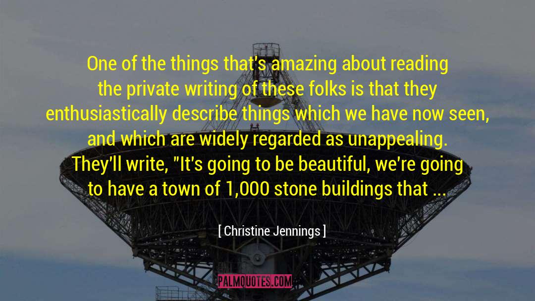 Blogs Writing quotes by Christine Jennings