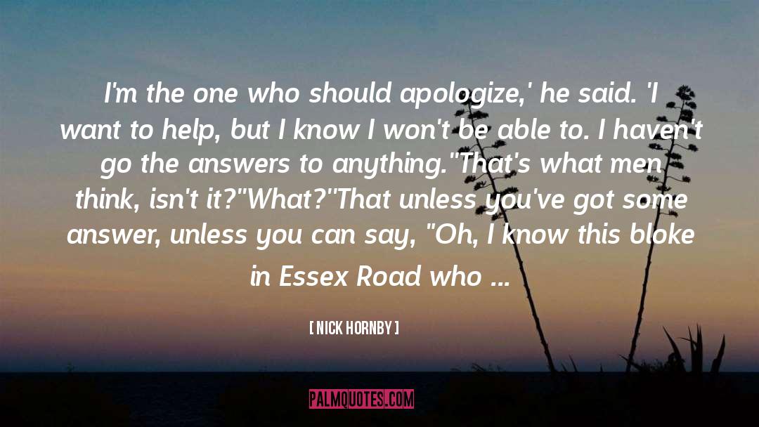 Bloke quotes by Nick Hornby