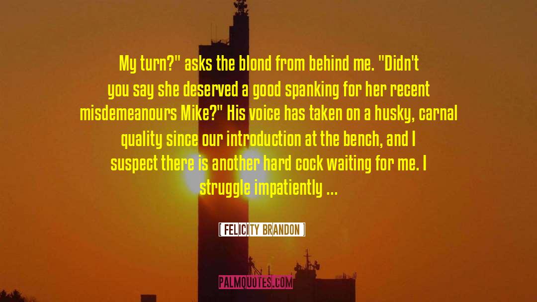 Blond quotes by Felicity Brandon
