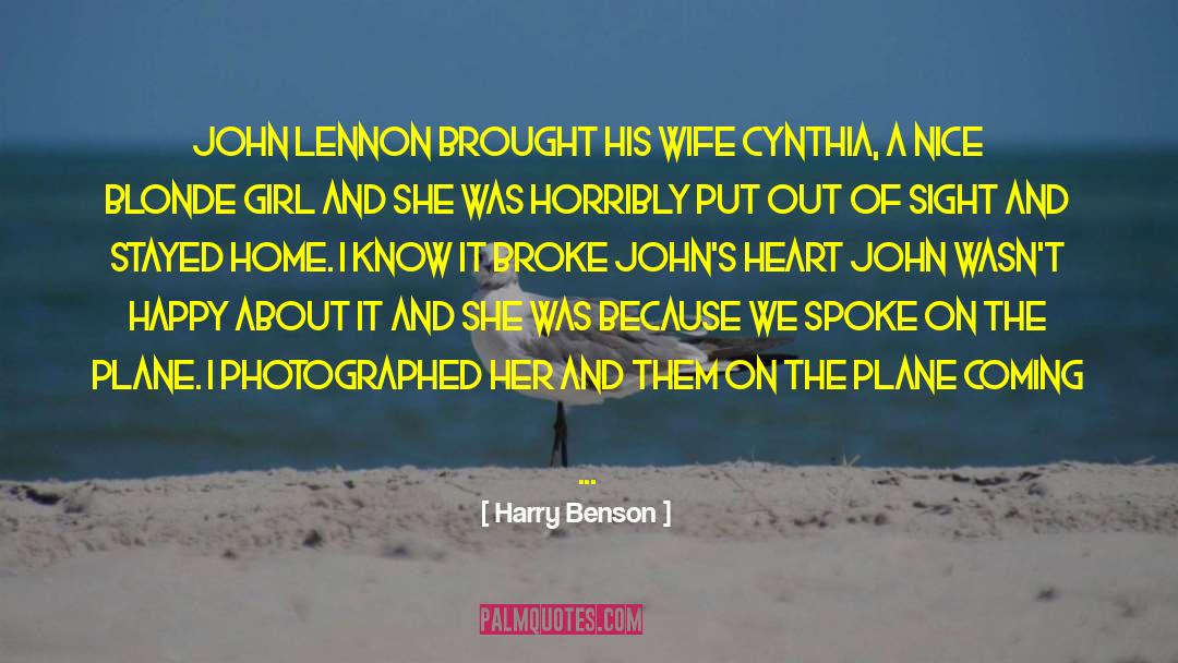 Blonde Girl quotes by Harry Benson