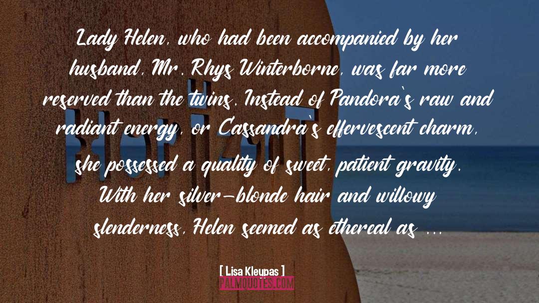 Blonde Hair quotes by Lisa Kleypas