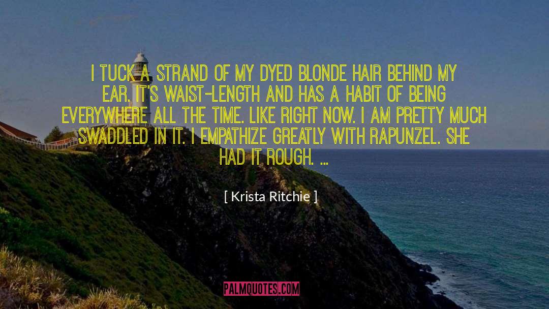Blonde Hair quotes by Krista Ritchie