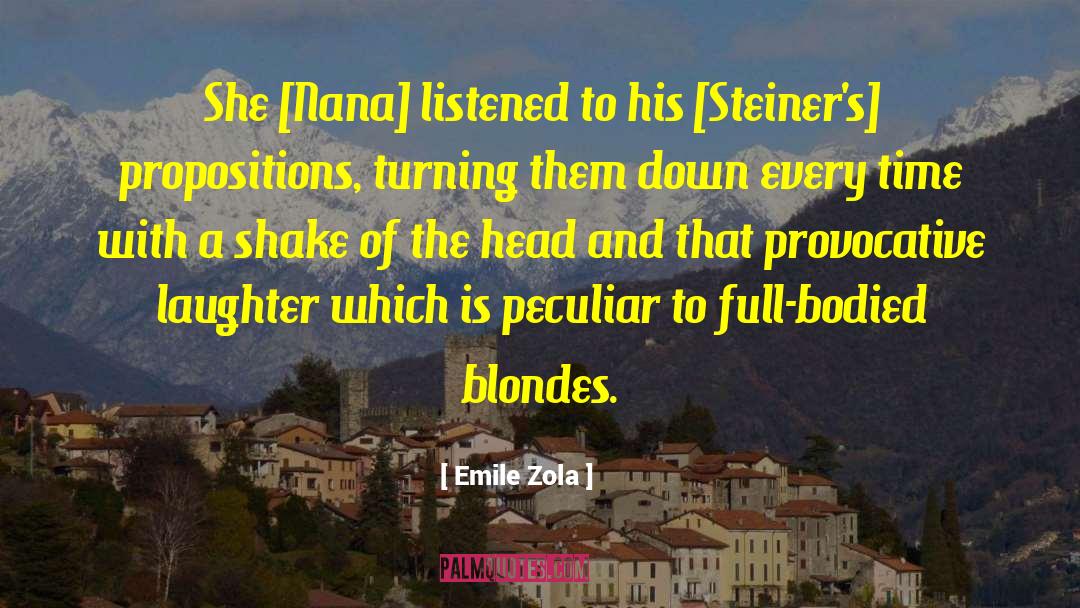 Blondes quotes by Emile Zola