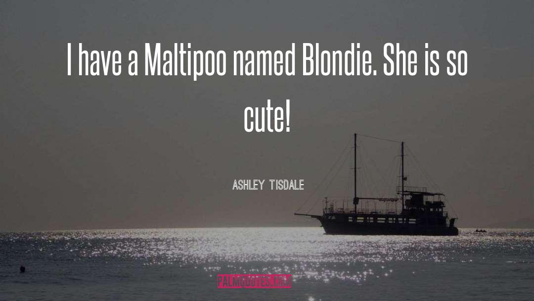 Blondie quotes by Ashley Tisdale
