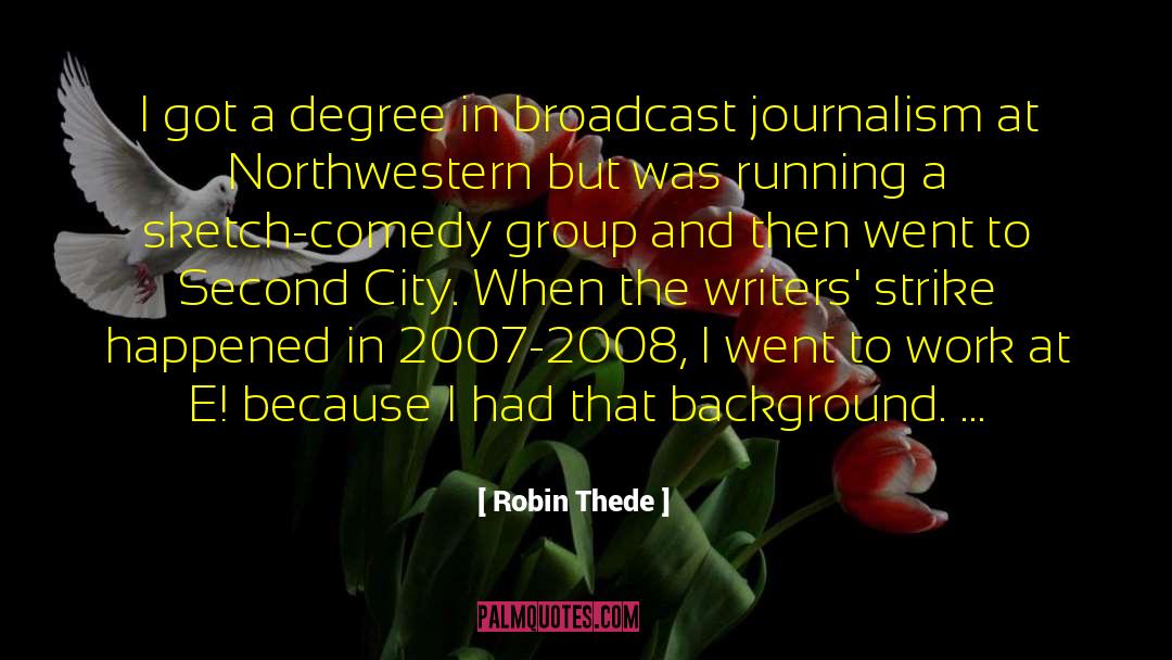 Blonigen 2007 quotes by Robin Thede