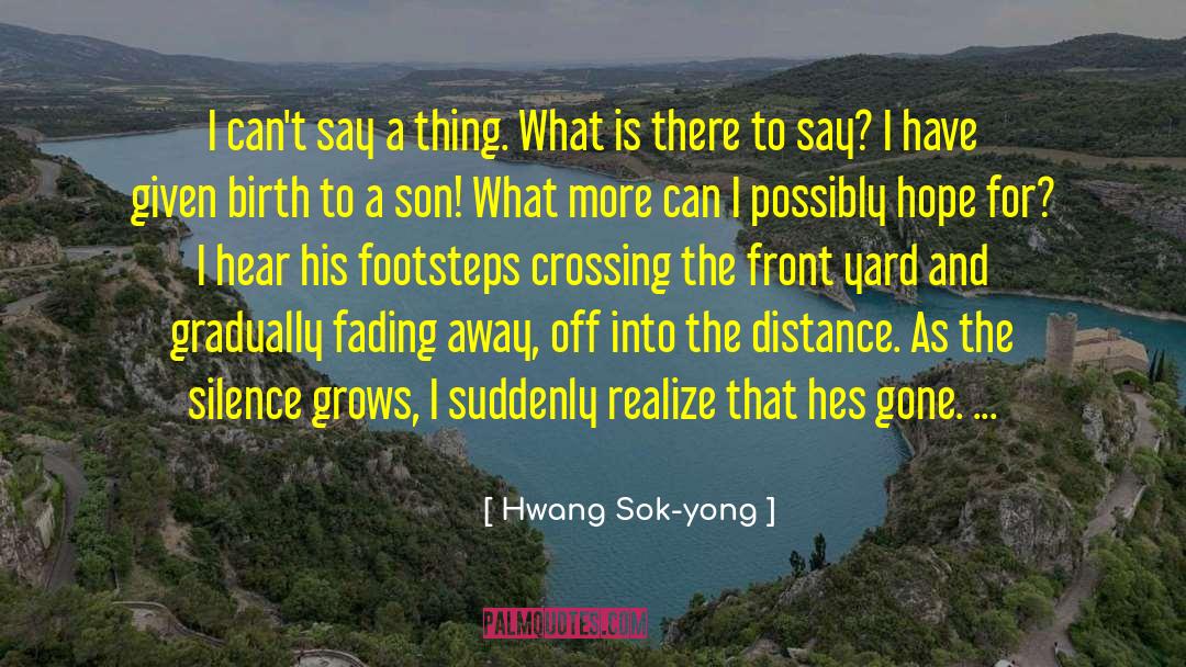 Blonigen 2007 quotes by Hwang Sok-yong