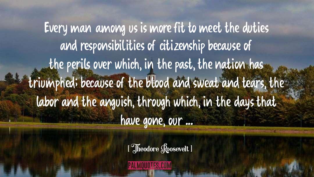 Blood And Sweat quotes by Theodore Roosevelt