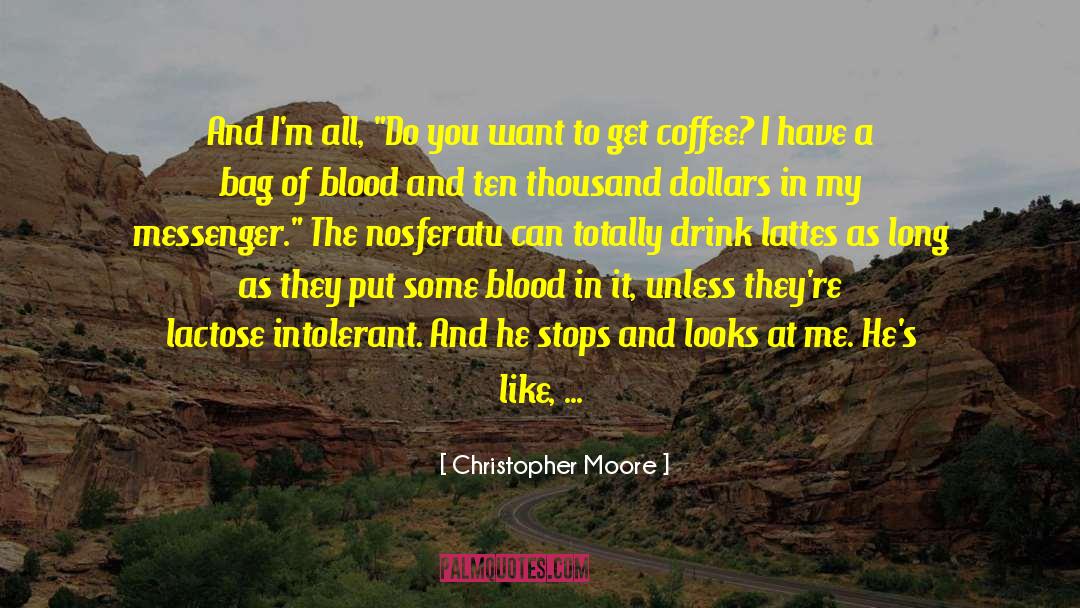 Blood Bag Clipart quotes by Christopher Moore