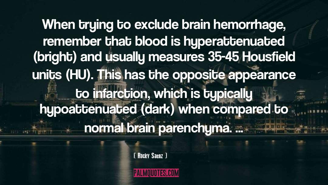 Blood Brain Barrier quotes by Rocky Saenz