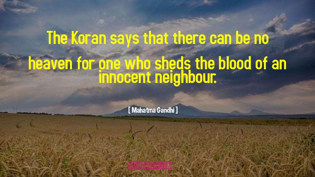 Blood Drinking quotes by Mahatma Gandhi