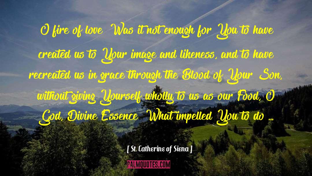 Blood Food Revolution quotes by St. Catherine Of Siena