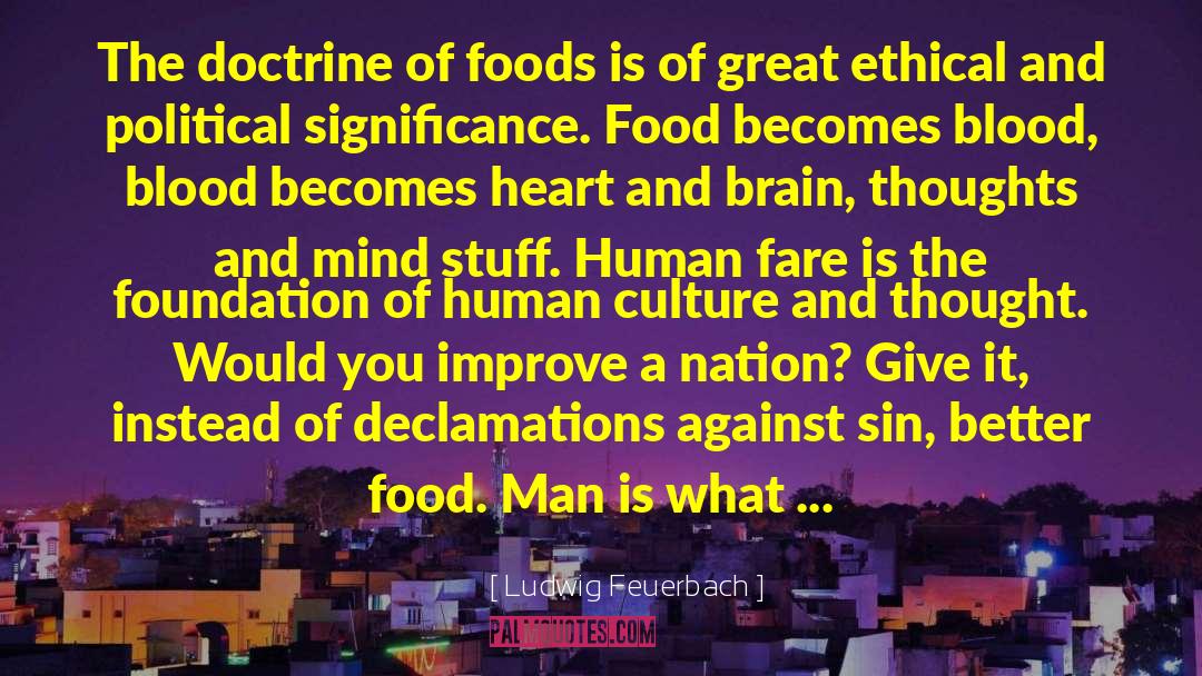 Blood Food Revolution quotes by Ludwig Feuerbach