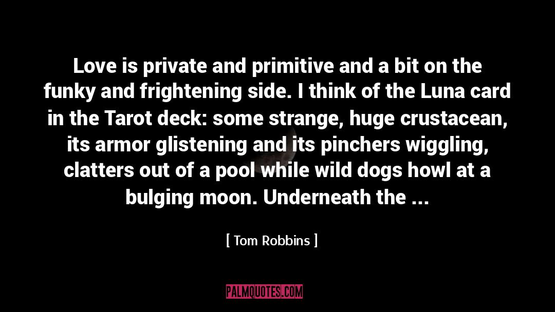 Blood Kurdling Observation quotes by Tom Robbins