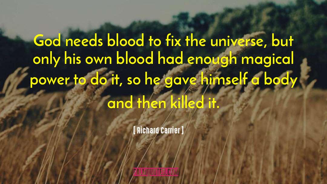 Blood Lust quotes by Richard Carrier