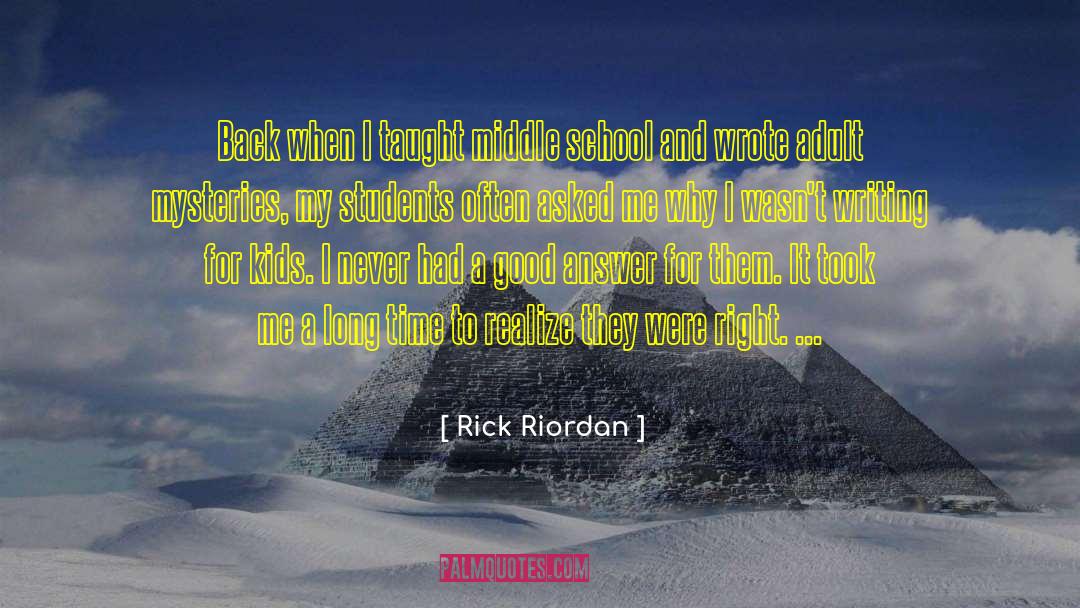 Blood Mysteries quotes by Rick Riordan