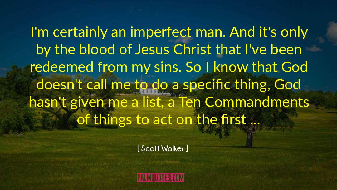 Blood Of Jesus quotes by Scott Walker