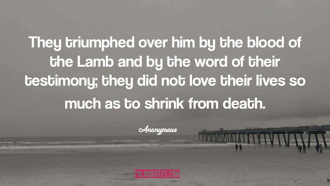 Blood Of The Lamb quotes by Anonymous