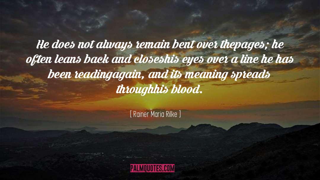 Blood quotes by Rainer Maria Rilke