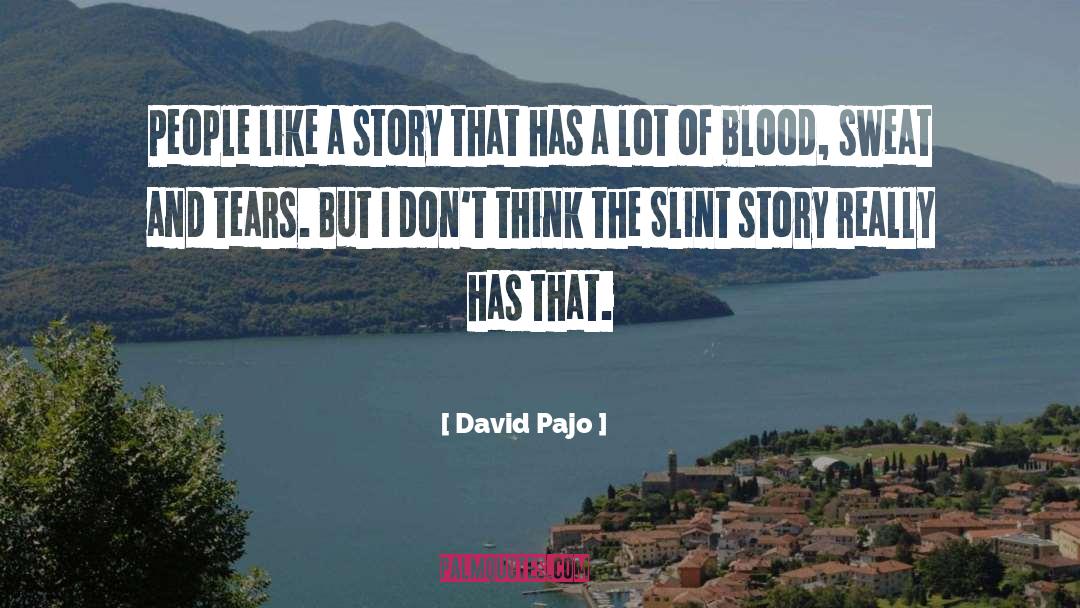 Blood Sweat And Tears quotes by David Pajo