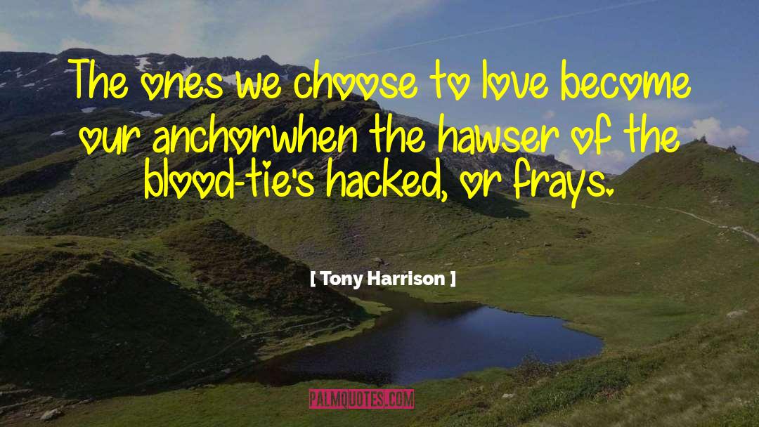 Blood Ties quotes by Tony Harrison