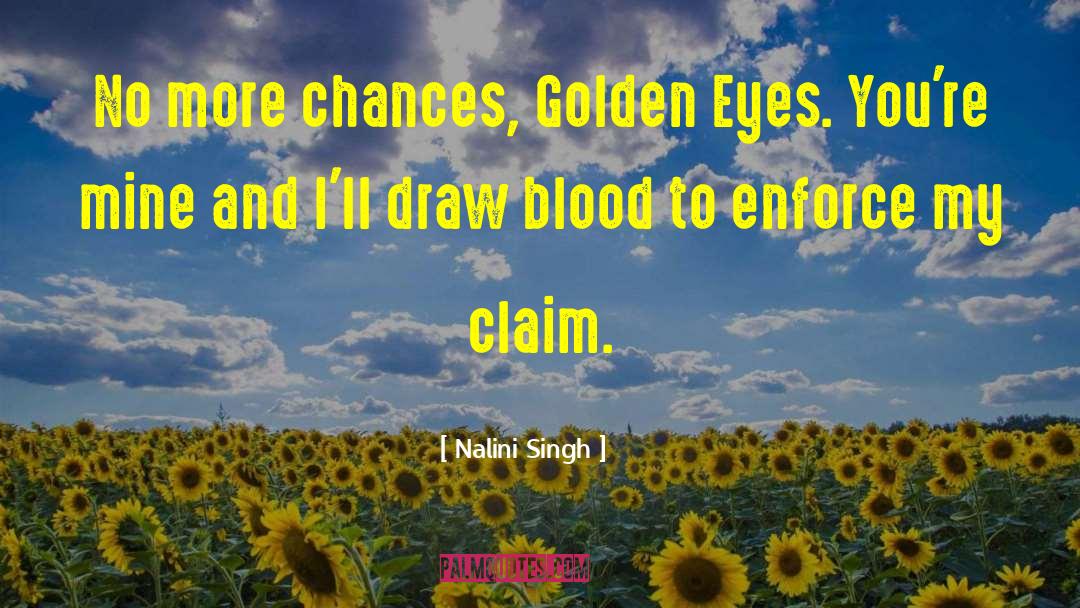 Blood Transfusion quotes by Nalini Singh