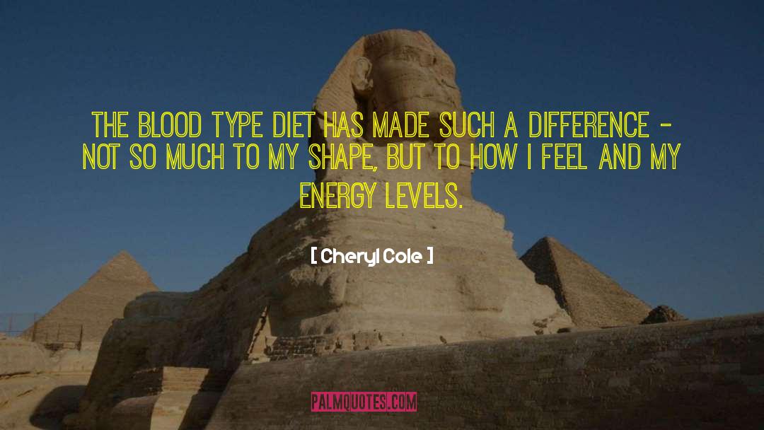 Blood Type quotes by Cheryl Cole