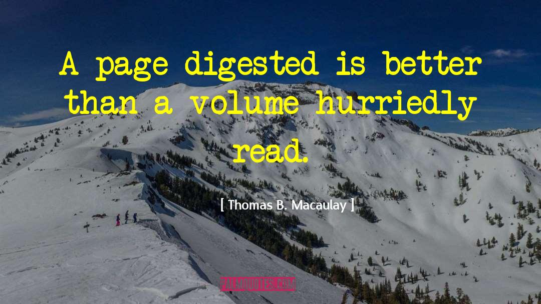 Blood Volume quotes by Thomas B. Macaulay