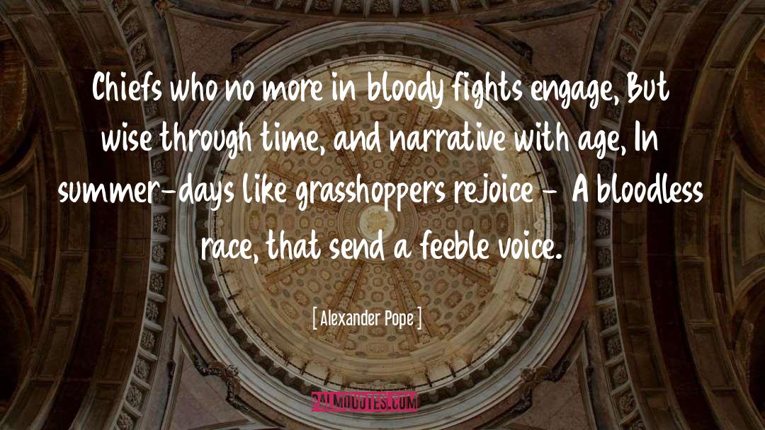 Bloodless quotes by Alexander Pope