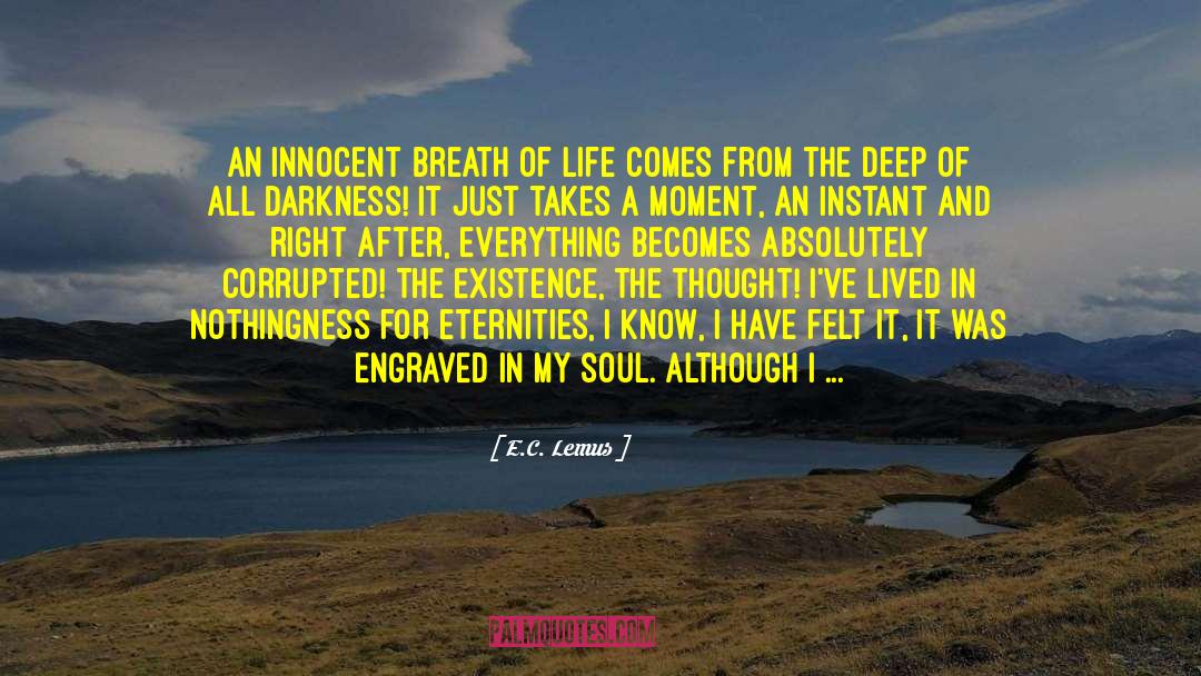 Bloodspell Excerpt quotes by E.C. Lemus