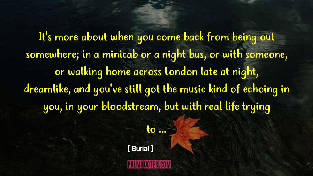 Bloodstream quotes by Burial