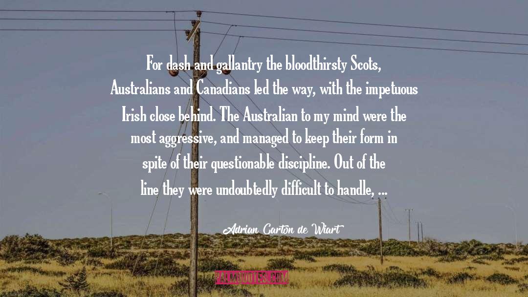 Bloodthirsty quotes by Adrian Carton De Wiart