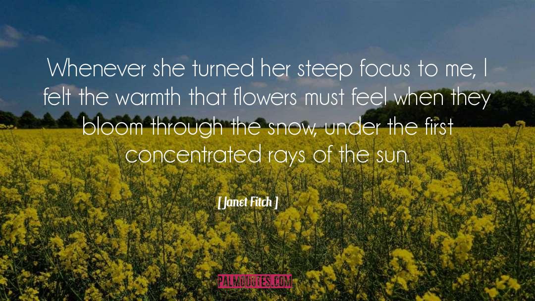 Bloom Sun Nature Poems quotes by Janet Fitch