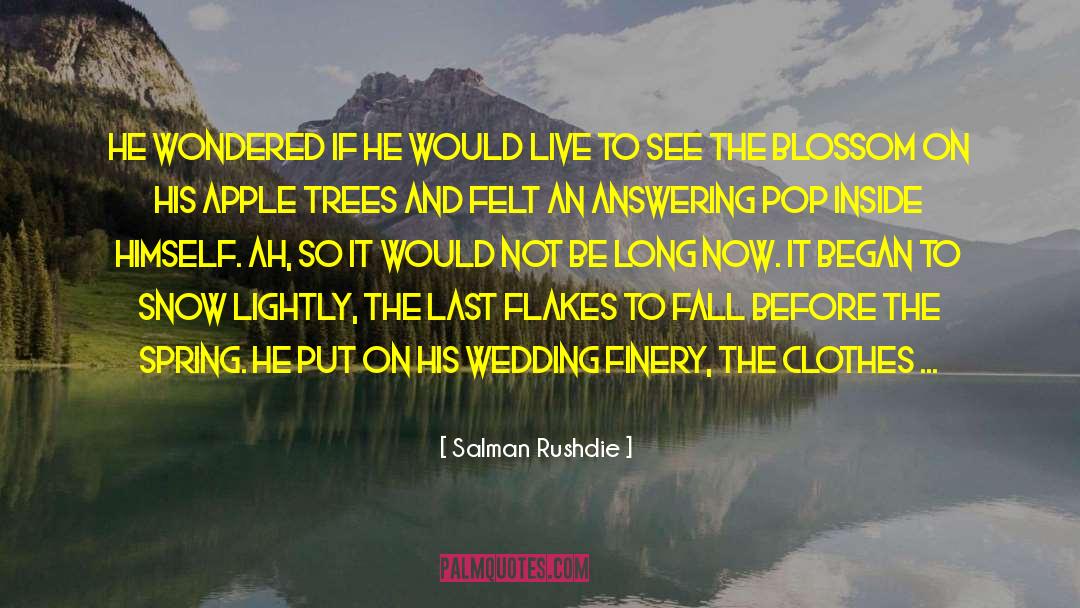 Blossom quotes by Salman Rushdie