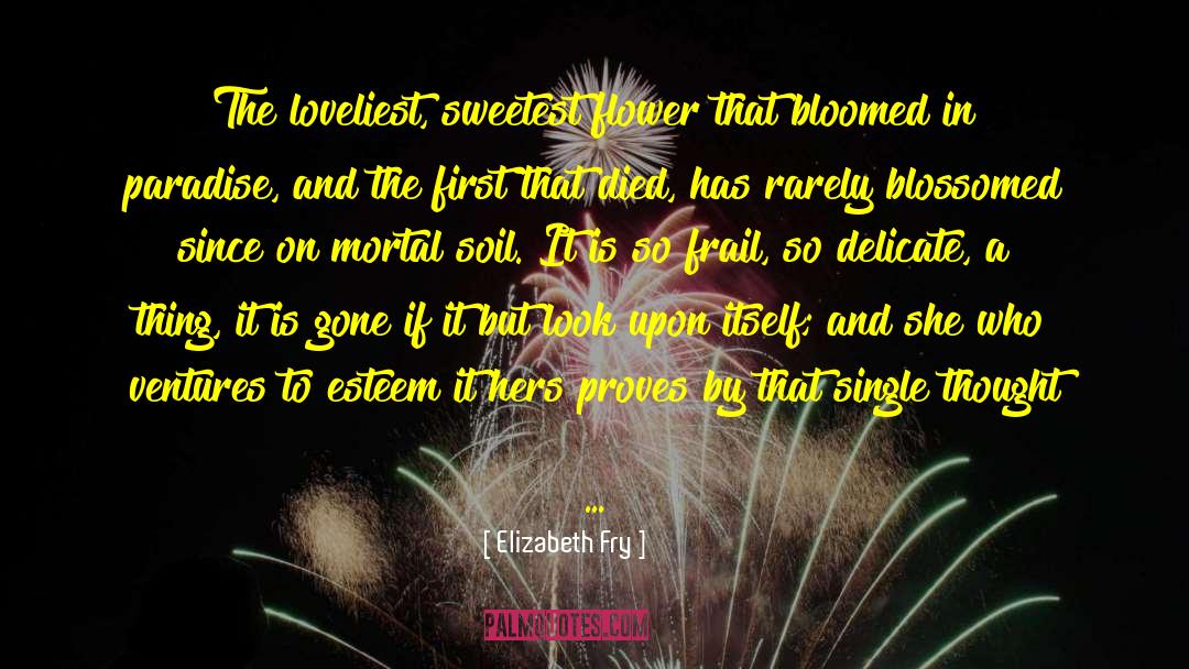 Blossomed quotes by Elizabeth Fry