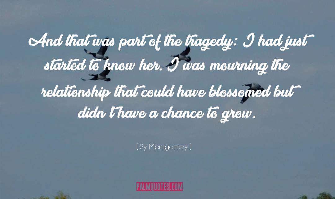Blossomed quotes by Sy Montgomery