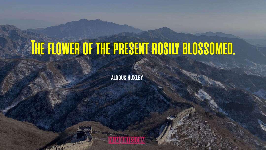 Blossomed quotes by Aldous Huxley