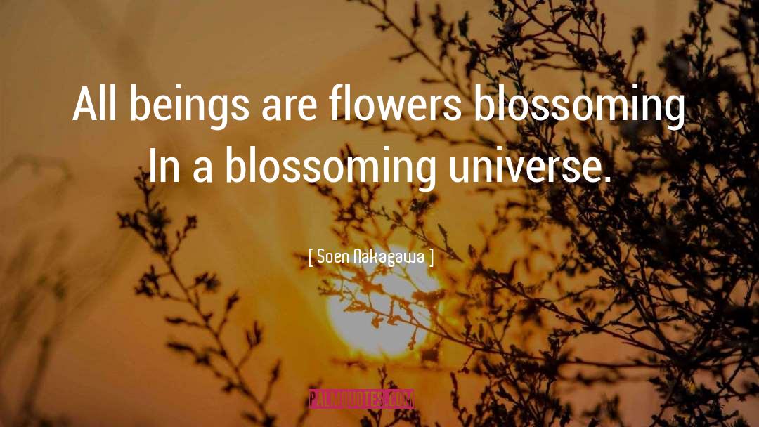 Blossoming quotes by Soen Nakagawa