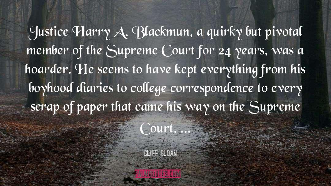 Blotts Harry quotes by Cliff Sloan