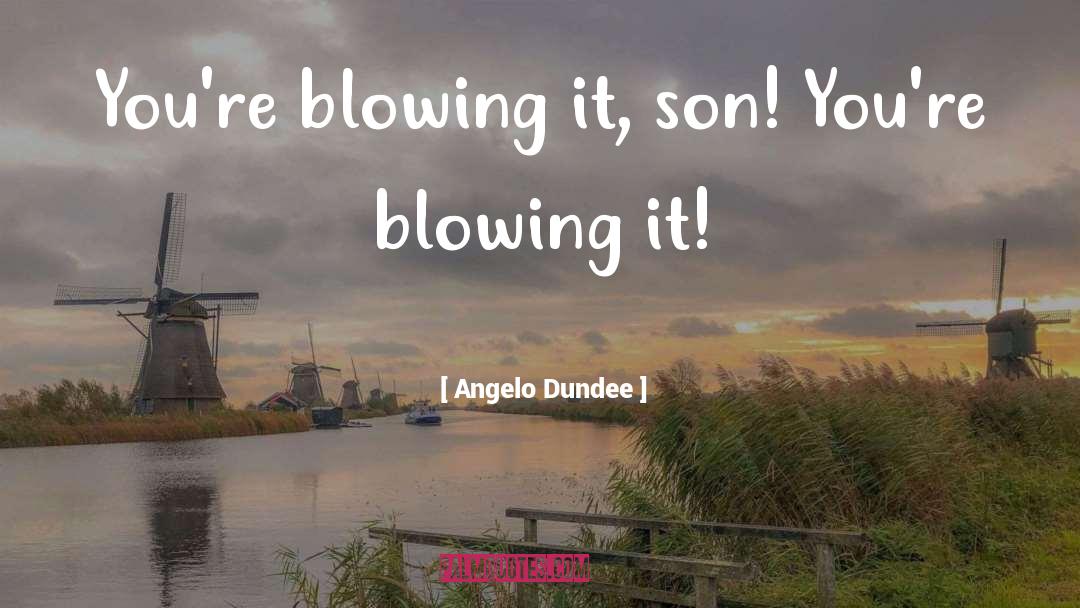 Blowing It quotes by Angelo Dundee