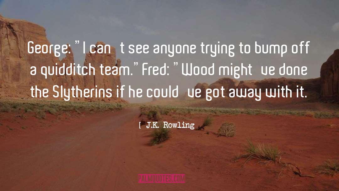 Bludger Quidditch quotes by J.K. Rowling