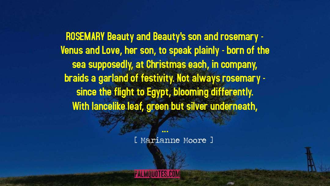 Blue Christmas quotes by Marianne Moore