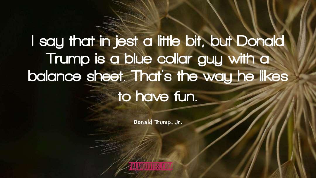 Blue Collar quotes by Donald Trump, Jr.