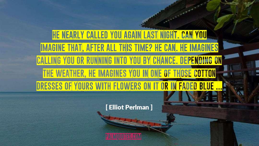 Blue Dresses quotes by Elliot Perlman