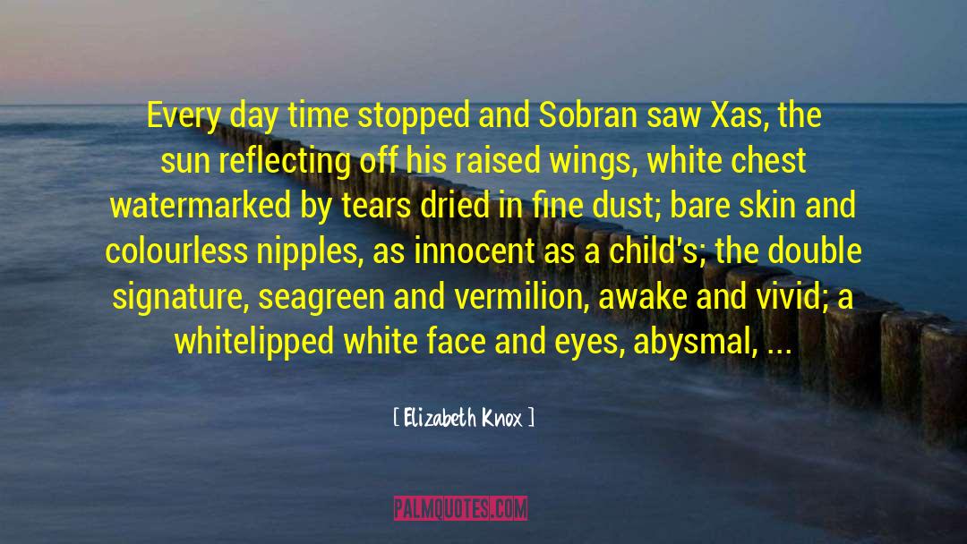 Blue Eyes And Love quotes by Elizabeth Knox