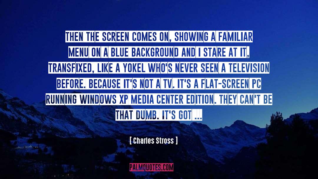 Blue Hair quotes by Charles Stross