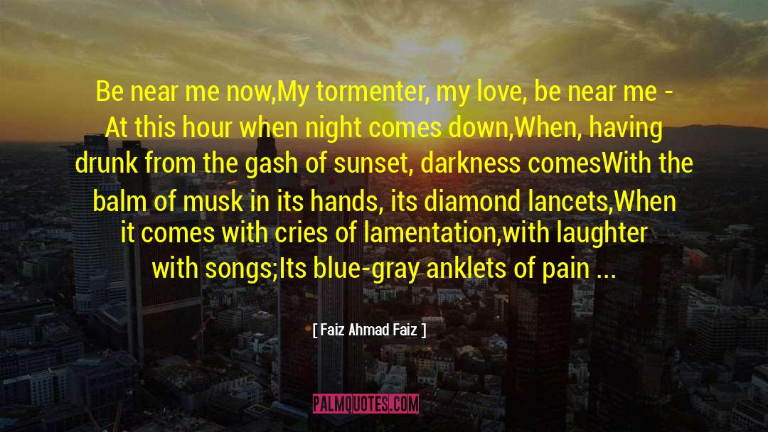 Blue Hair quotes by Faiz Ahmad Faiz