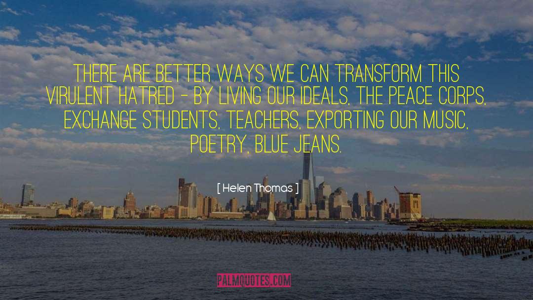 Blue Jeans quotes by Helen Thomas