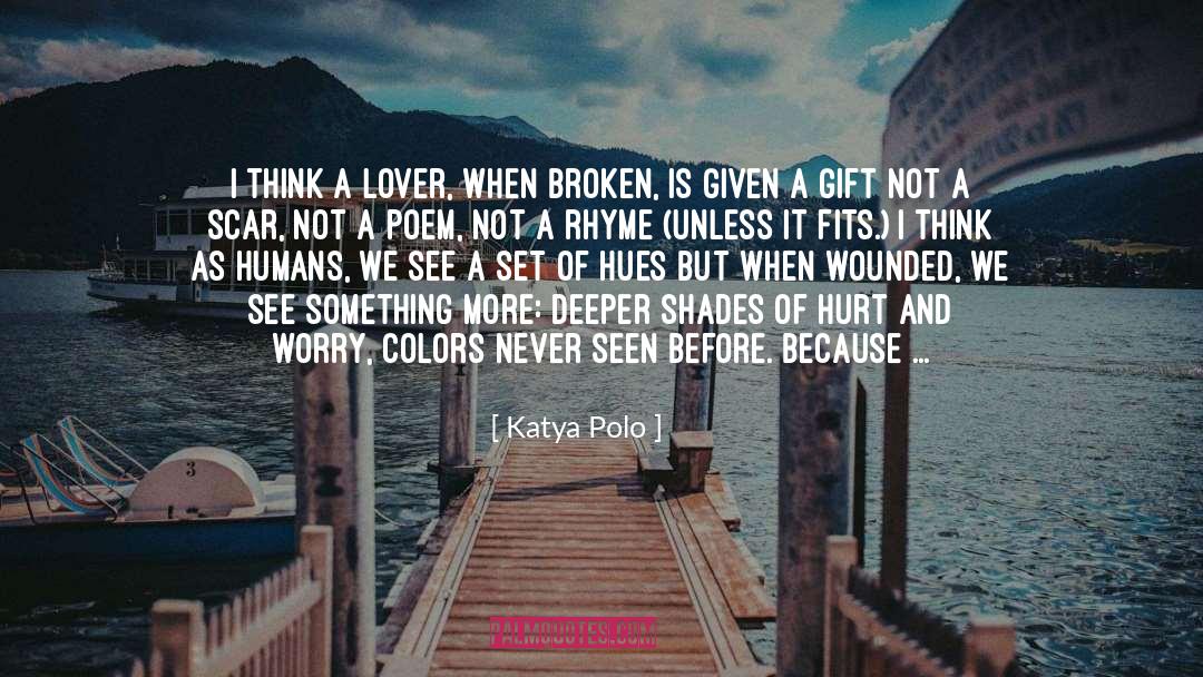 Blue quotes by Katya Polo